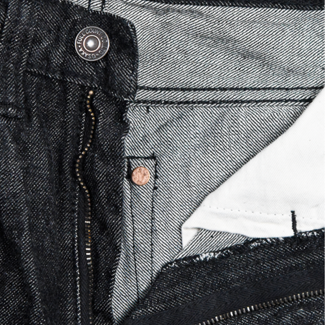 0107BK - “Monroe” Black Denim - – FULLCOUNT