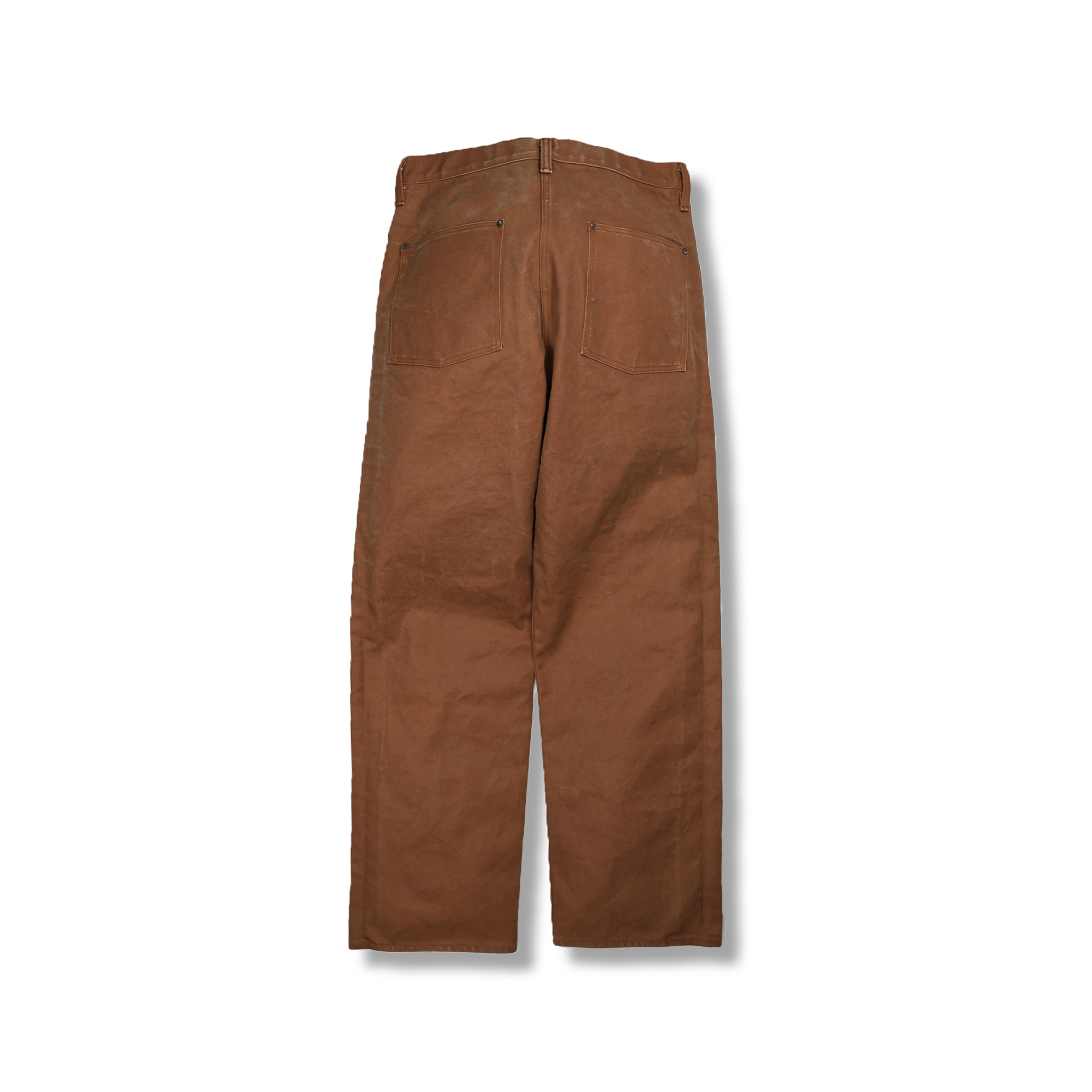 1129-6 - Persimmon Tannin Dye Heavy Duck Work Pants - – FULLCOUNT