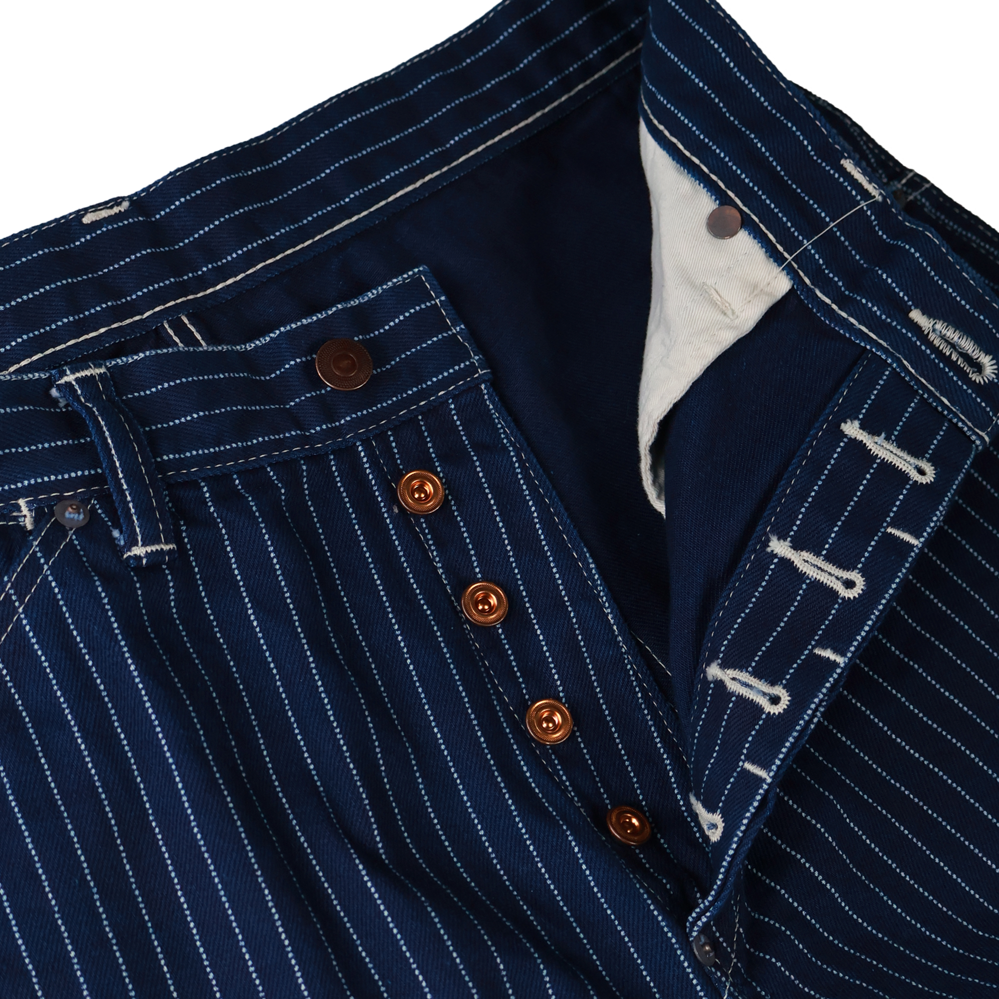 2025SS] 1129-7 - Indigo Wabash Work Pants – FULLCOUNT