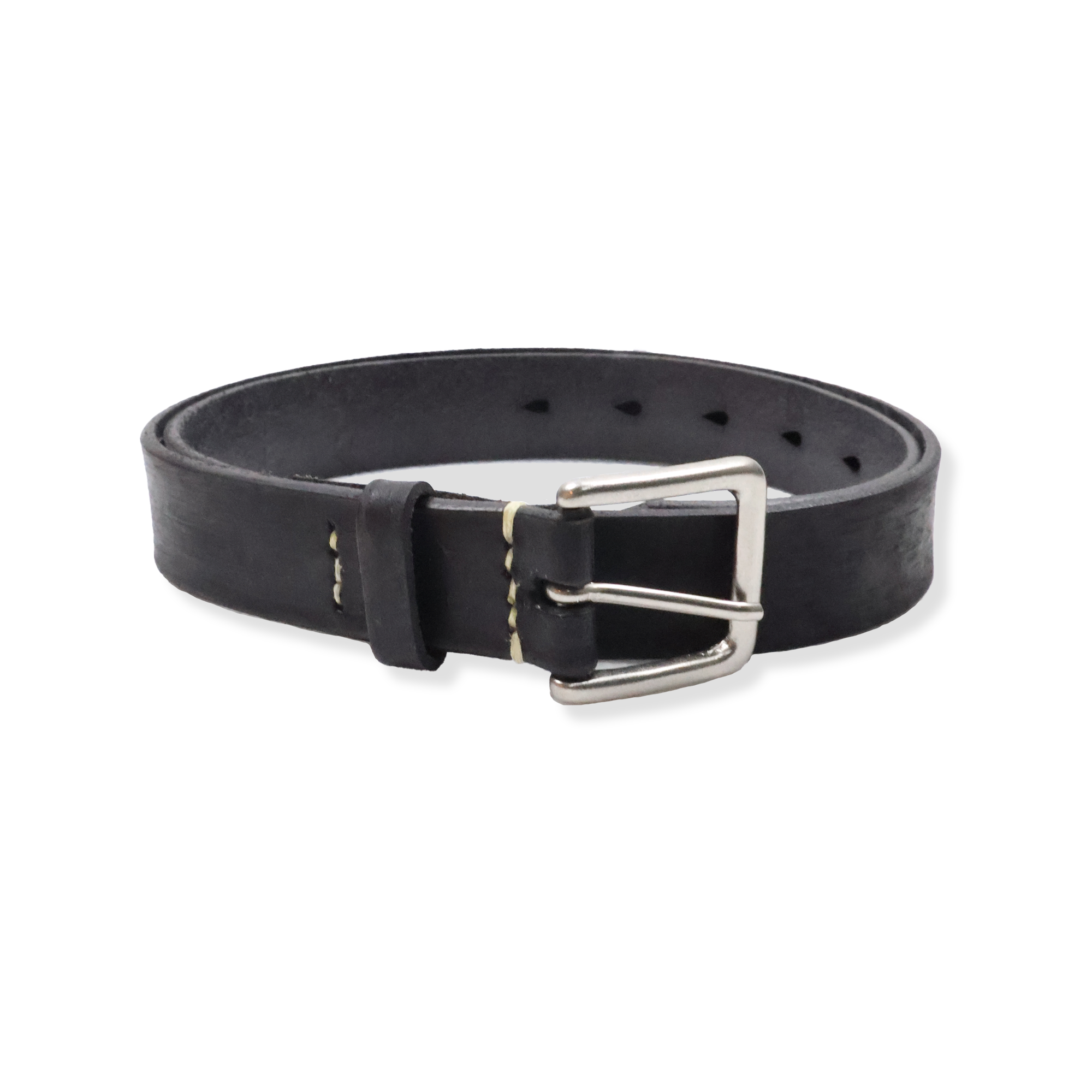 6218 Wild Leather Narrow Belt – FULLCOUNT