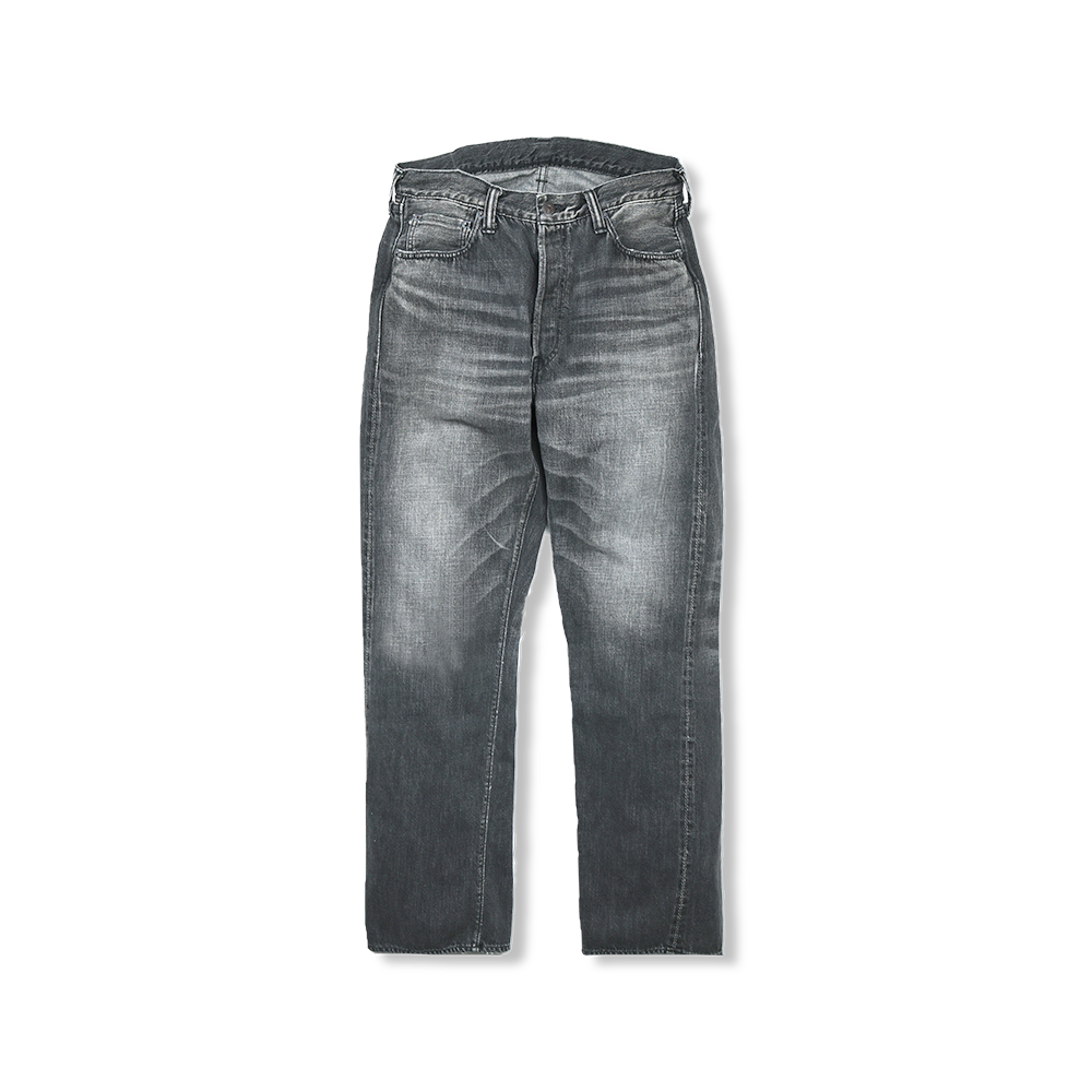 1101BKSSHW Straight Black Selvedge Denim Dartford(Super Smooth
