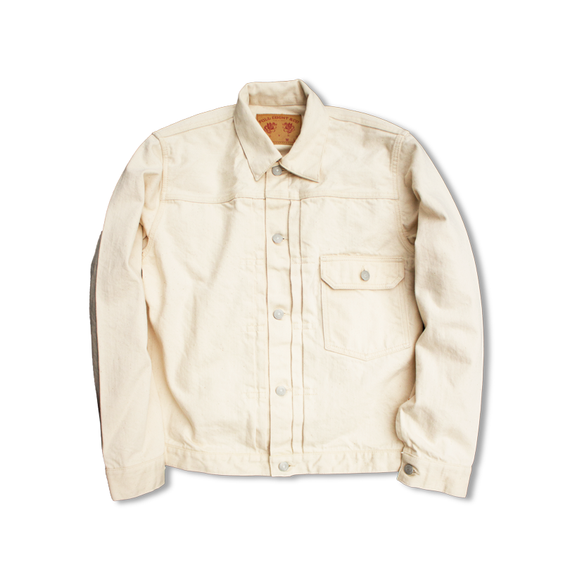 2107EC - Type 1 Ecru Denim Jacket - – FULLCOUNT