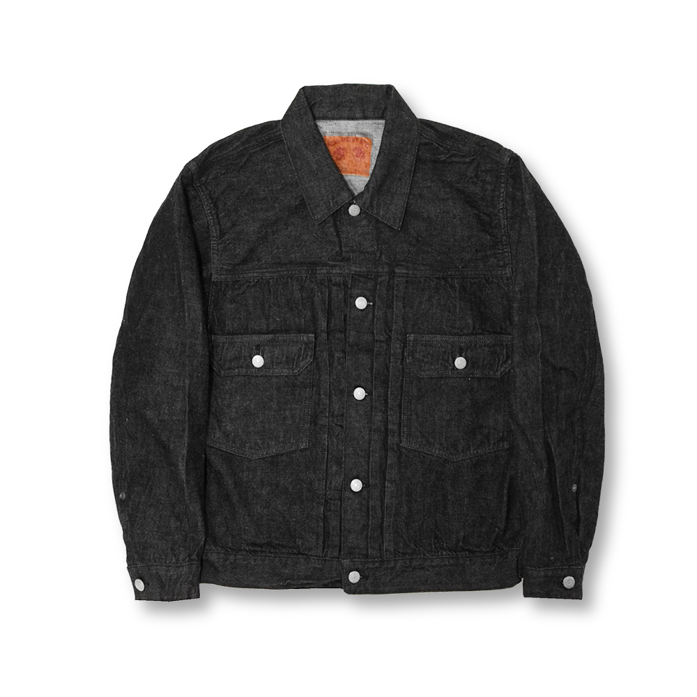 2102BK - Type 2 Black Denim Jacket - – FULLCOUNT 2102BK - Type 2 Black Denim Jacket - – FULLCOUNT