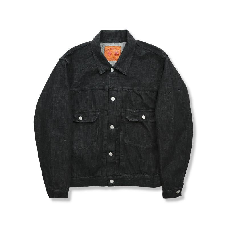 2025AW] 2102BKSS Type 2 Black Denim Jacket (Super Smooth