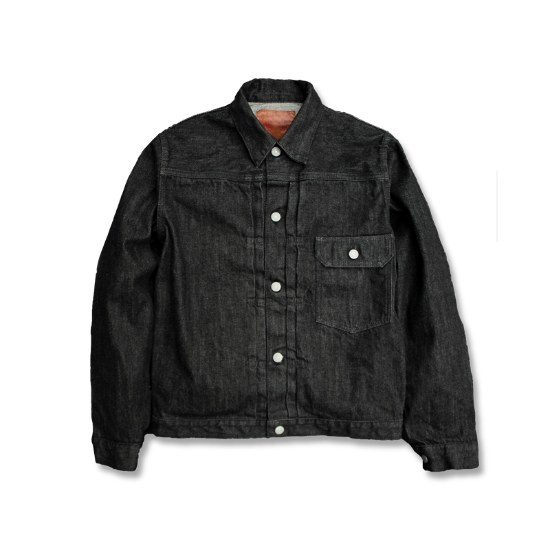 2107BK - Type 1 Black Denim Jacket - – FULLCOUNT