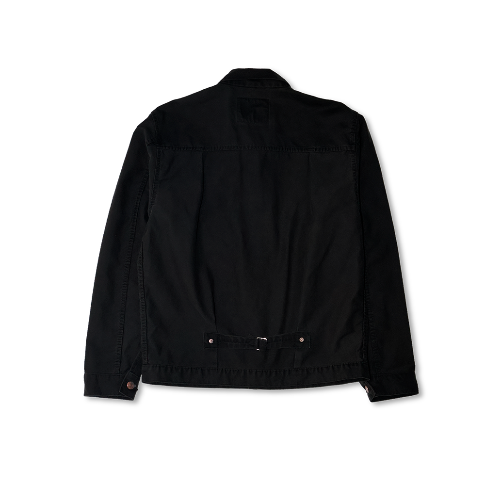 TODAYFUL 21年　Dobby Linen Jacket ブラック D.HYGEN Salt-Shrunk Washed Dobby Border Bomber Jacket