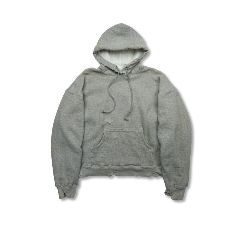 2025AW] 3770-1 Fading Double Face Sweat Hoodie(damage less