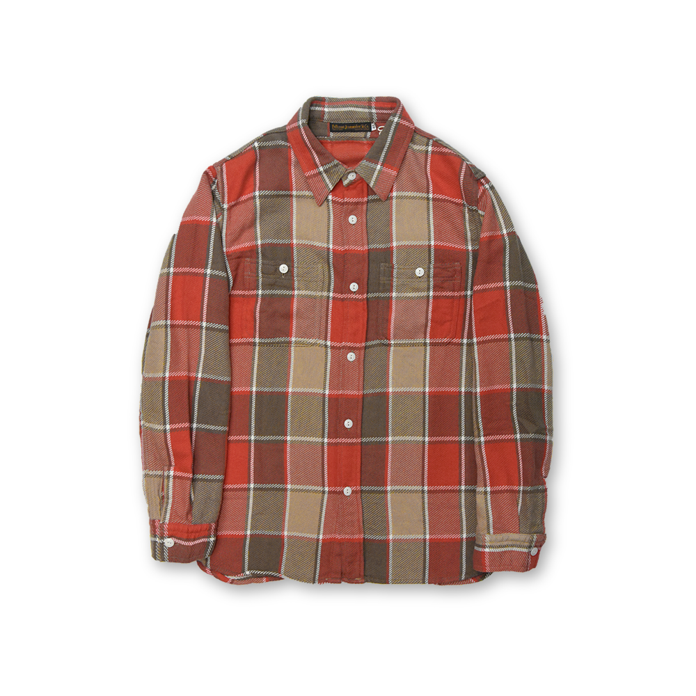 Vintage check clearance cotton flannel shirt