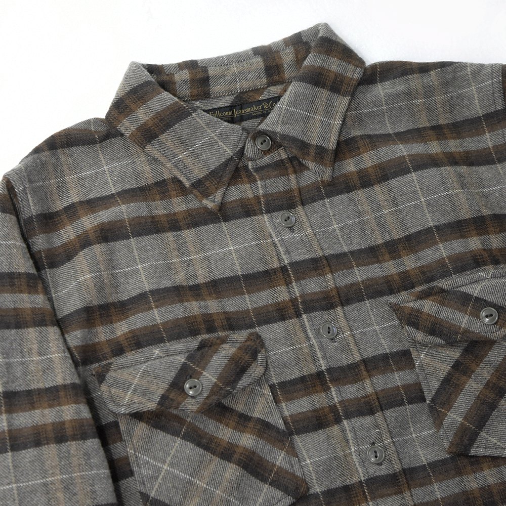 2023AW】4079-3 Cotton Wool Check CPO Shirt(ONLINE LIMITED) – FULLCOUNT