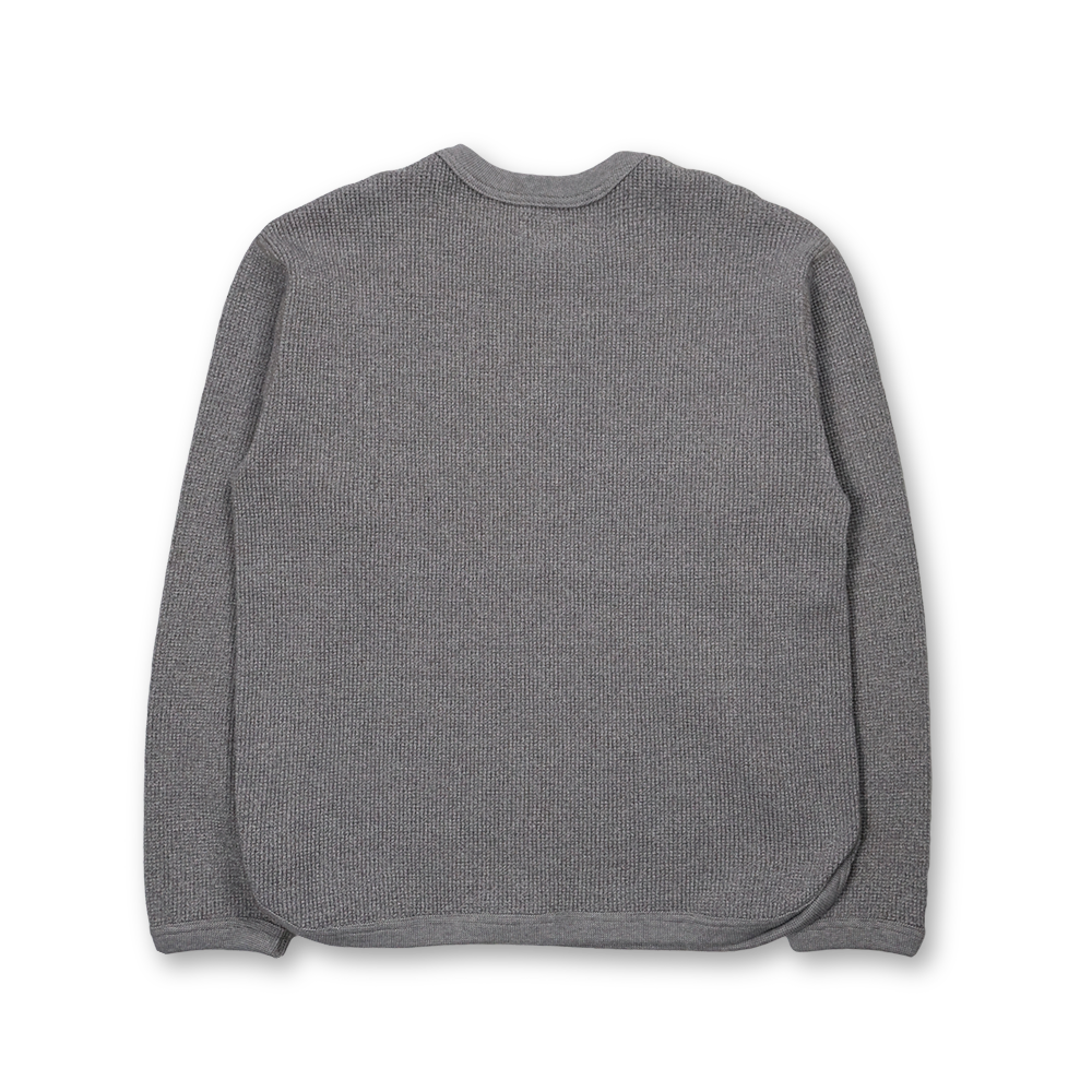 5964-24 - Twisted Heather Waffle L/S T-shirt - – FULLCOUNT