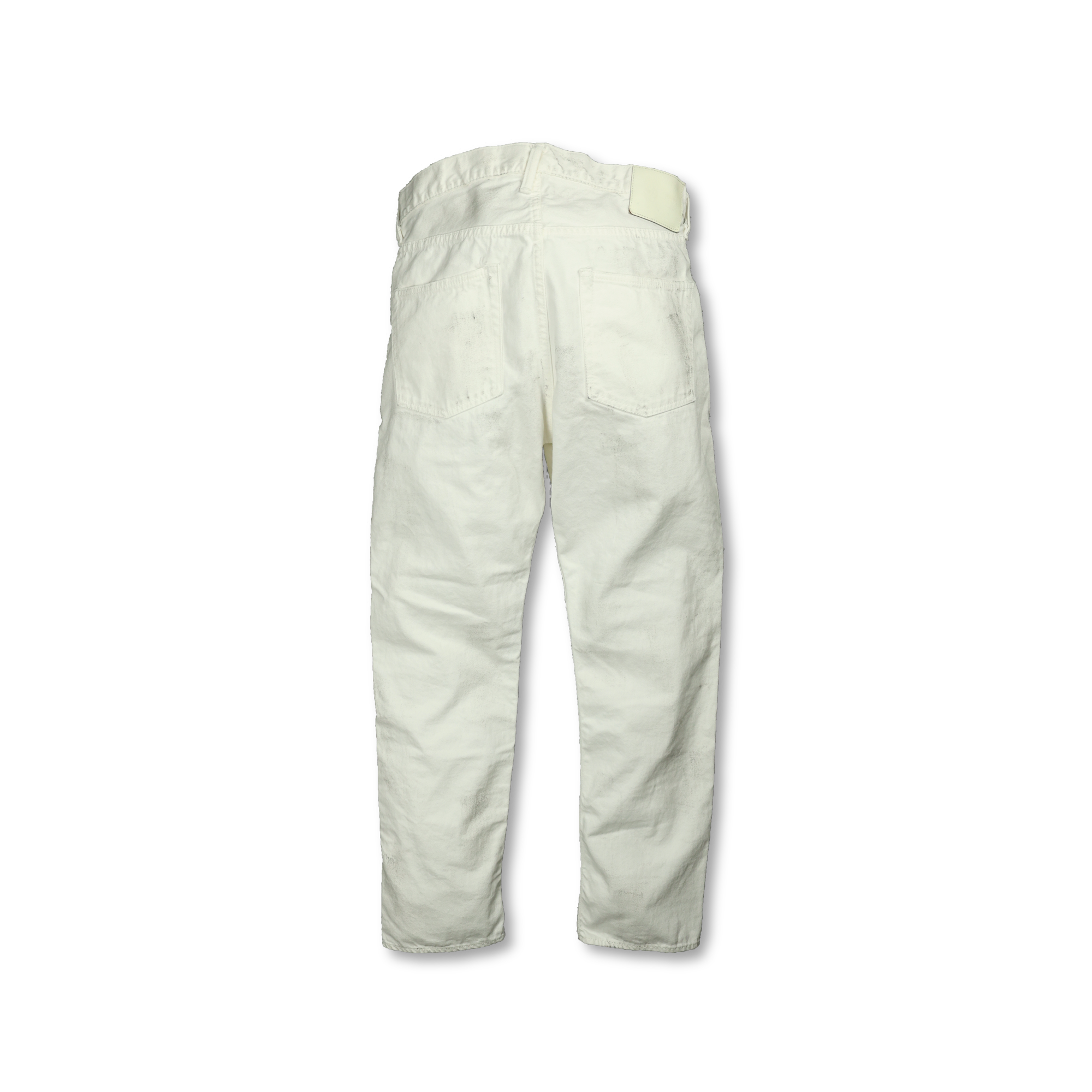 【MODERNIF】White Washing Denim Pants VINTAGE Puma Jeans Women 30x24 Crop Mom High Rise Light Wash