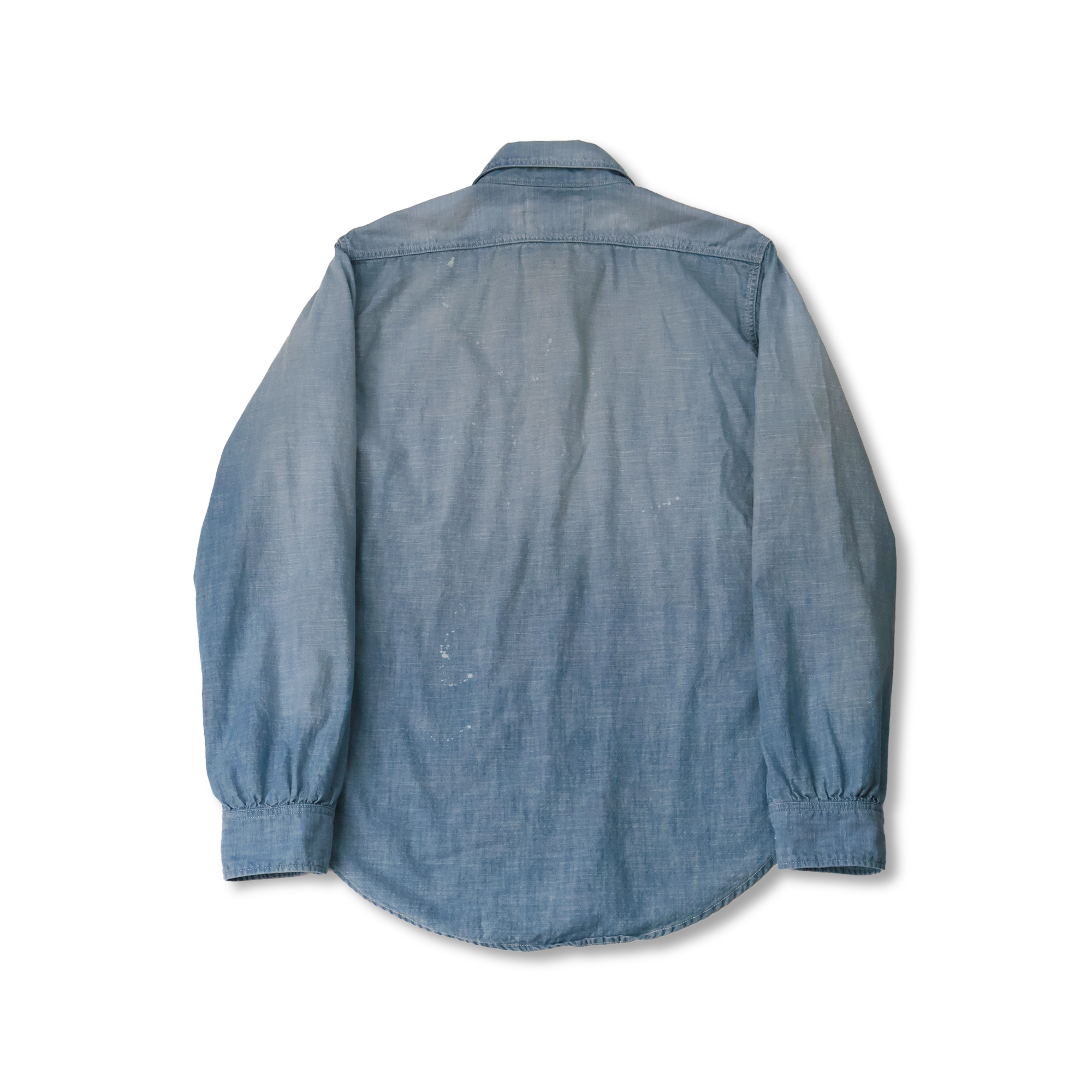 2025SS] 4091HW - 20s Short Chambray Shirt “Aging” - – FULLCOUNT