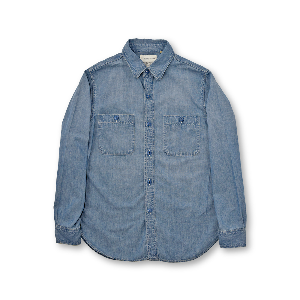 【2023AW】4810HW-3 Chambray Shirt “Fade” – FULLCOUNT