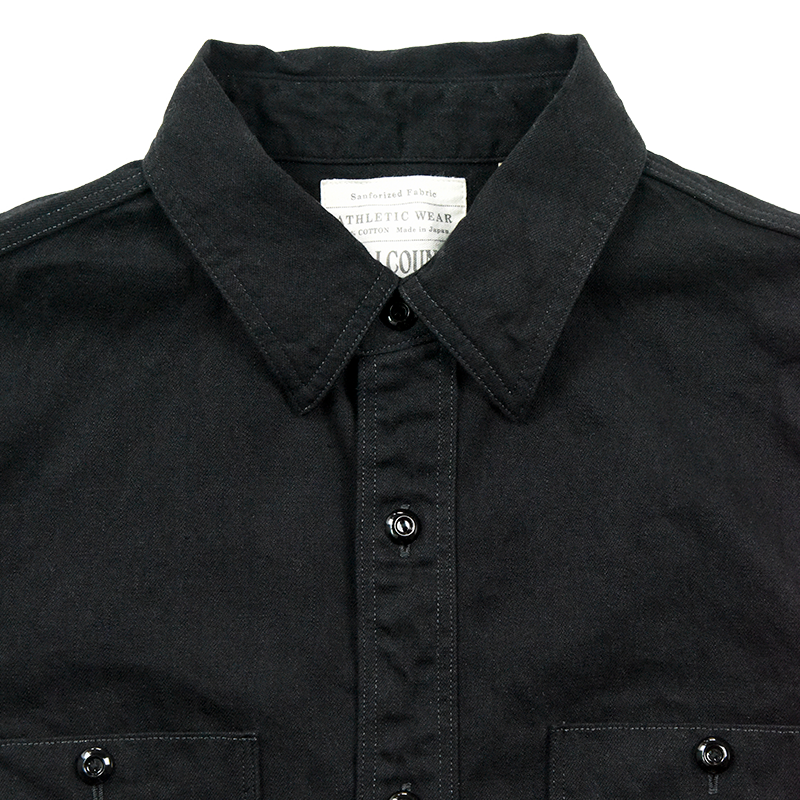 4890BKBK Black Black Denim Work Shirt