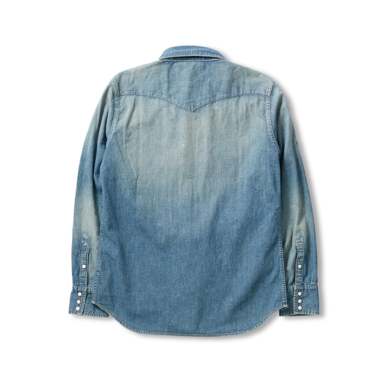 Blue Indigo Denim 70's Western Shirt