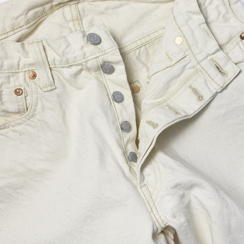 0105EC - Wide Ecru Denim - – FULLCOUNT