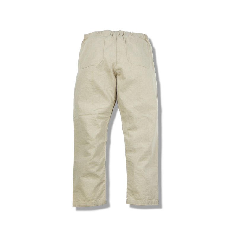 1124-4 Linen Cotton Canvas Easy Pants