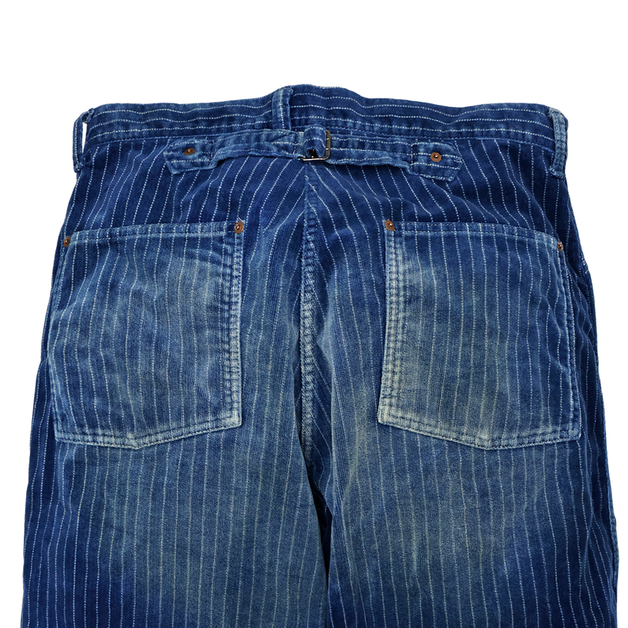 [2024AW] 1129HW-4 - Indigo Wabash Corduroy Work Pants -