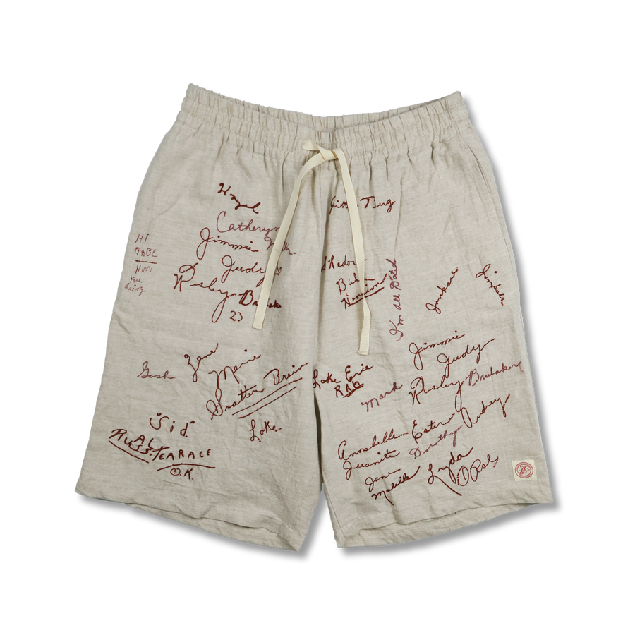 [2026SS] 1143-1 Embroidery Signature Resort Shorts