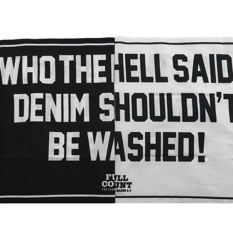 [2026SS] 6033 WHO THE HELL SAID DENIM SHULDN’T BE WASHED! 　Tenugui