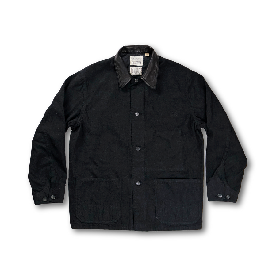 BLACK SIGN　Count Coat 2026AW] GFC2001 Leather Collar Denim Chore Jacket – FULLCOUNT