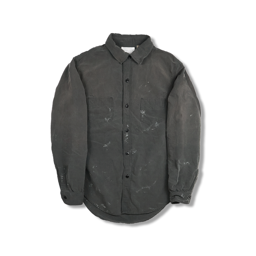 [2026SS] 4091LVE 20’s Black Cotton/Linen Farmers Shirt VE (Vintage Effect)