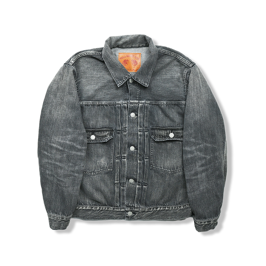 [2025AW] 2102BKSSHW Type 2 Black Denim Jacket Dartford (Super Smooth)