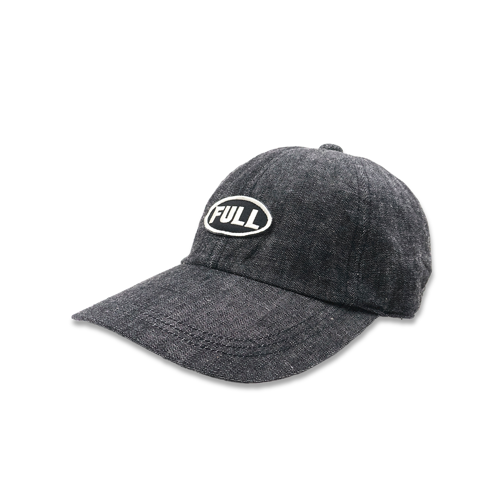 2026SS] 6770-26 Black FULL Wappen Denim Cap – FULLCOUNT