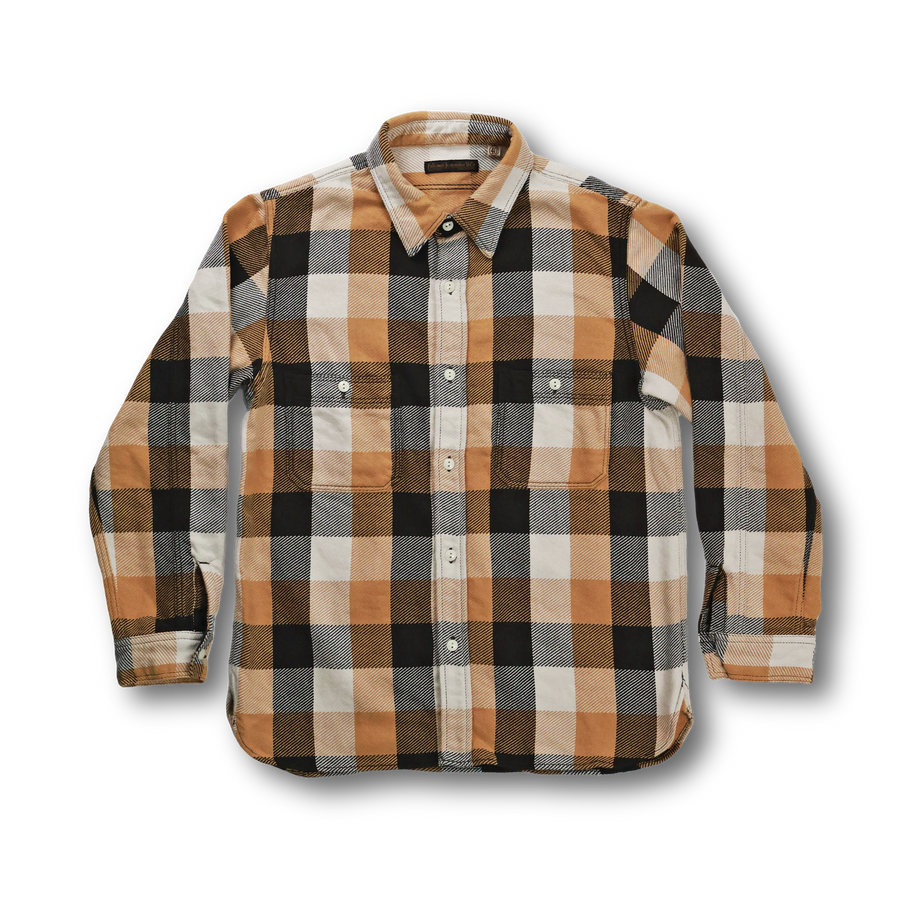 2026AW] 4106 Original Cotton Check Flannel Work Shirt – FULLCOUNT