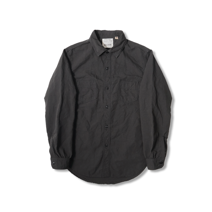 [2026SS] 4091L 20’s Black Cotton/Linen Farmers Shirt