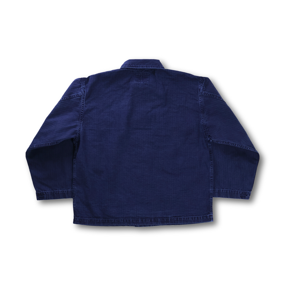 2000BIG M43 Herringbone Jacket (Blue in Green Exclusive) – FULLCOUNT