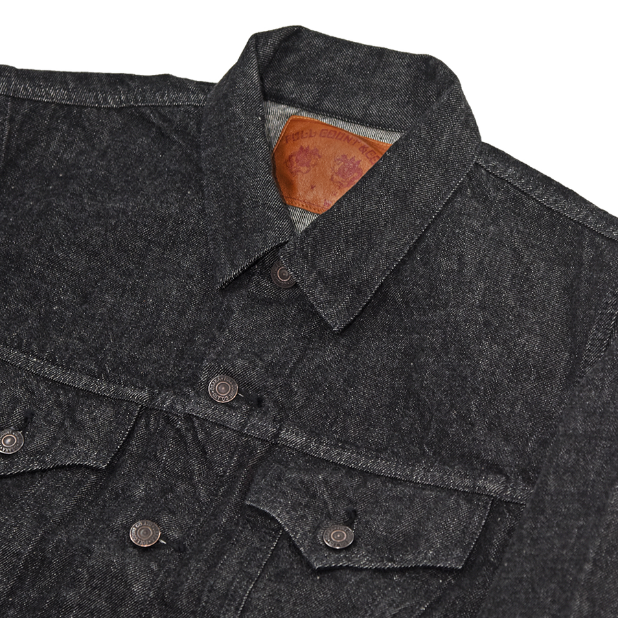 2101BK - Type 3 Black Denim Jacket -