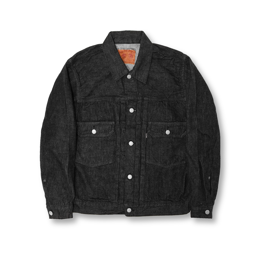 Online Limited】2102BK - Type 2 Black Denim Jacket – FULLCOUNT