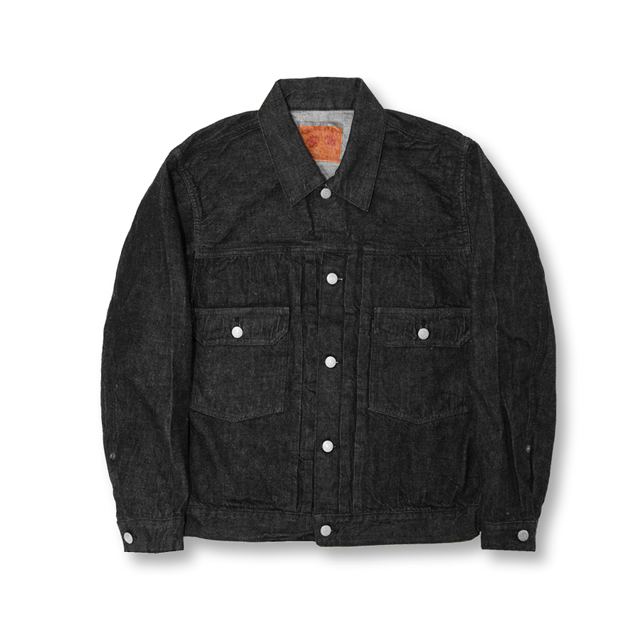 2102BK - Type 2 Black Denim Jacket -