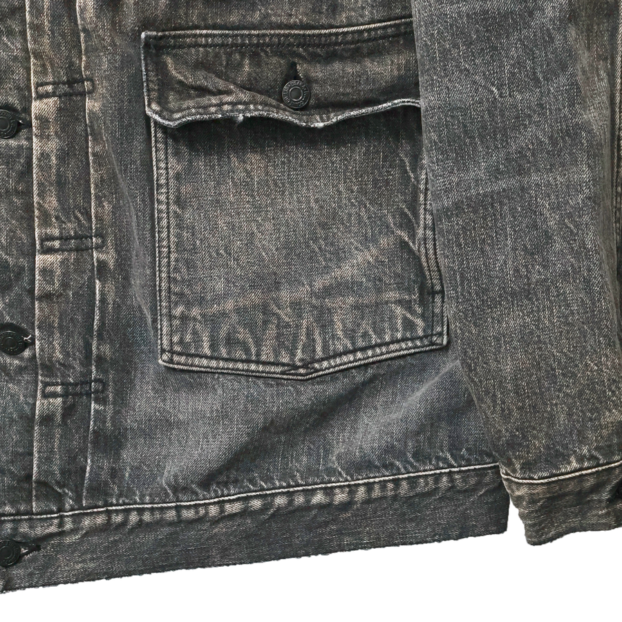 [2025AW] 2103BKHW Type 2 Oversized Black Denim Jacket “Dartford”