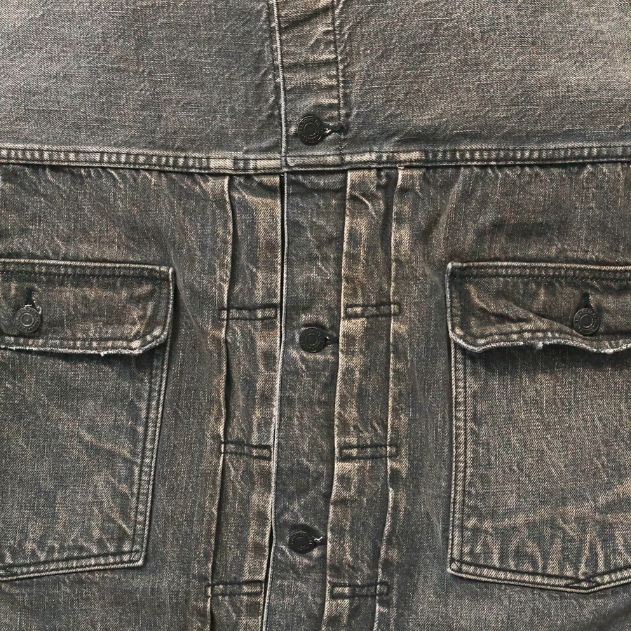 [2025AW] 2103BKHW Type 2 Oversized Black Denim Jacket “Dartford”