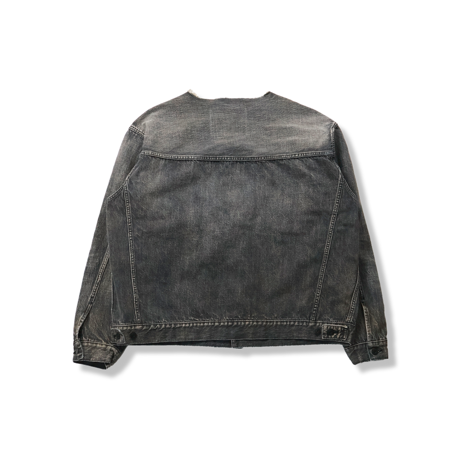 [2025AW] 2103BKHW Type 2 Oversized Black Denim Jacket “Dartford”