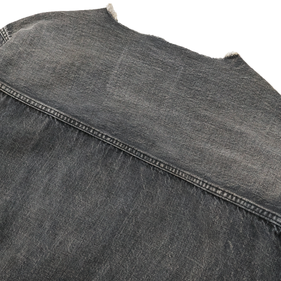 [2025AW] 2103BKHW Type 2 Oversized Black Denim Jacket “Dartford”