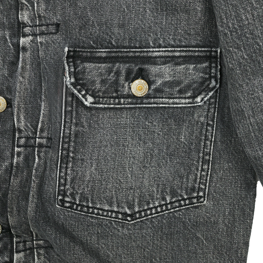2025SS] 2107BKHW-SP - Type 1 Black Denim Jacket Dartford