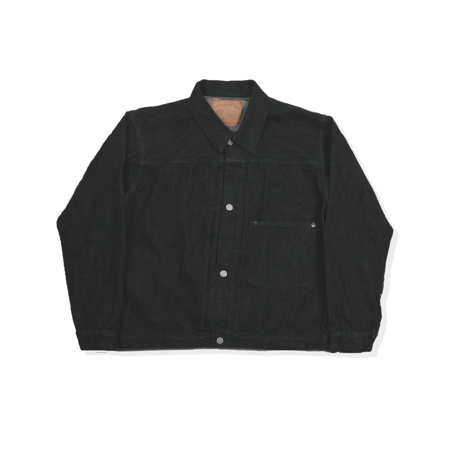 S2107BKSS-BIG - WW2 Type 1 Black Denim Jacket (Super Smooth S2107BKSS-BIG - WW2 Type 1 Black Denim Jacket (Super Smooth