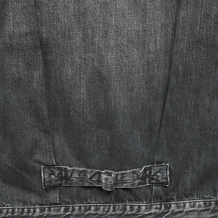 [2025AW] 2107BKSSHW Type 1 Black Denim Jacket Dartford (Super Smooth)