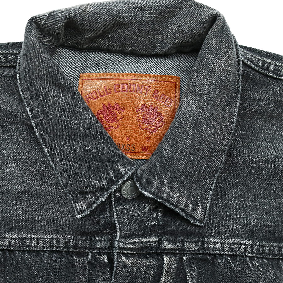 [2025AW] 2107BKSSHW Type 1 Black Denim Jacket Dartford (Super Smooth)