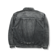 2107BKSSHW Type 1 Black Denim Jacket Dartford (Super Smooth