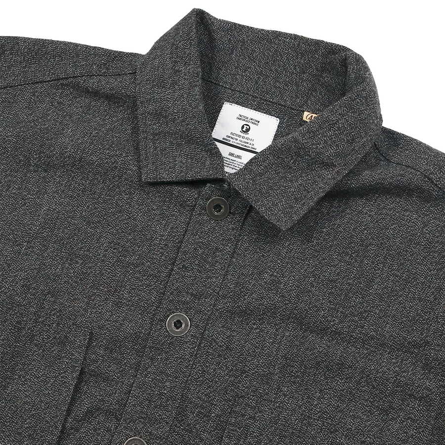 [2026SS] 4097-2 US Army Pullover Black Covert Chambray Shirt