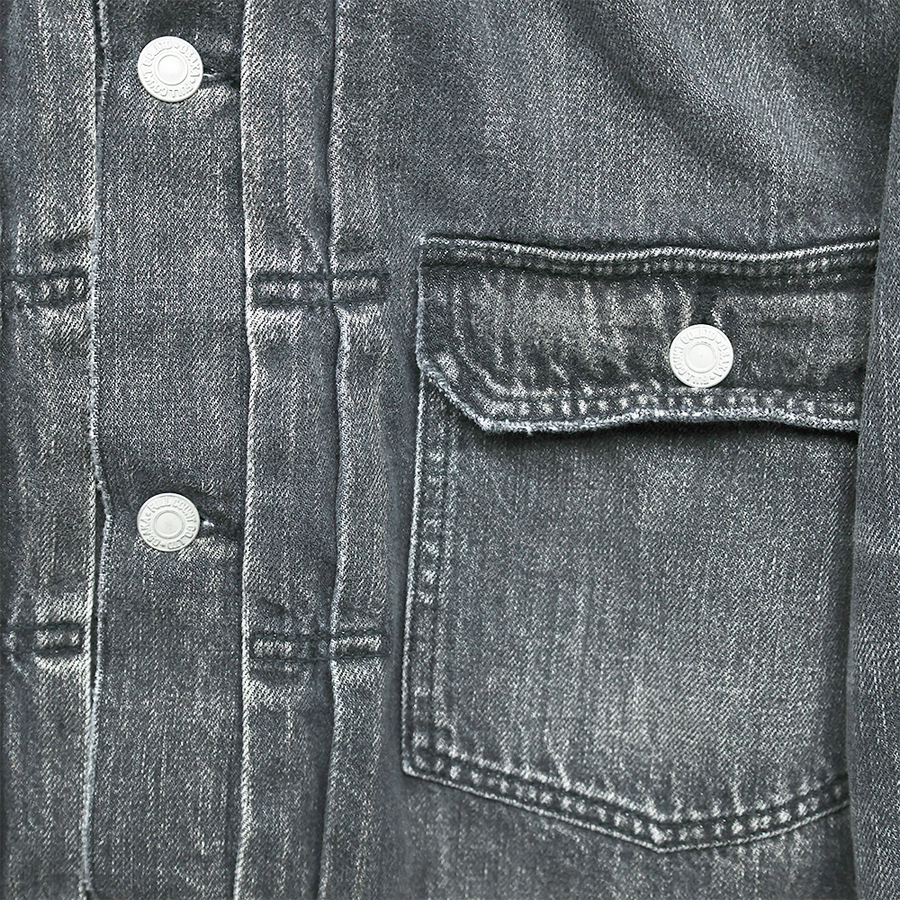 [2025AW] 2102BKSSHW Type 2 Black Denim Jacket Dartford (Super Smooth)