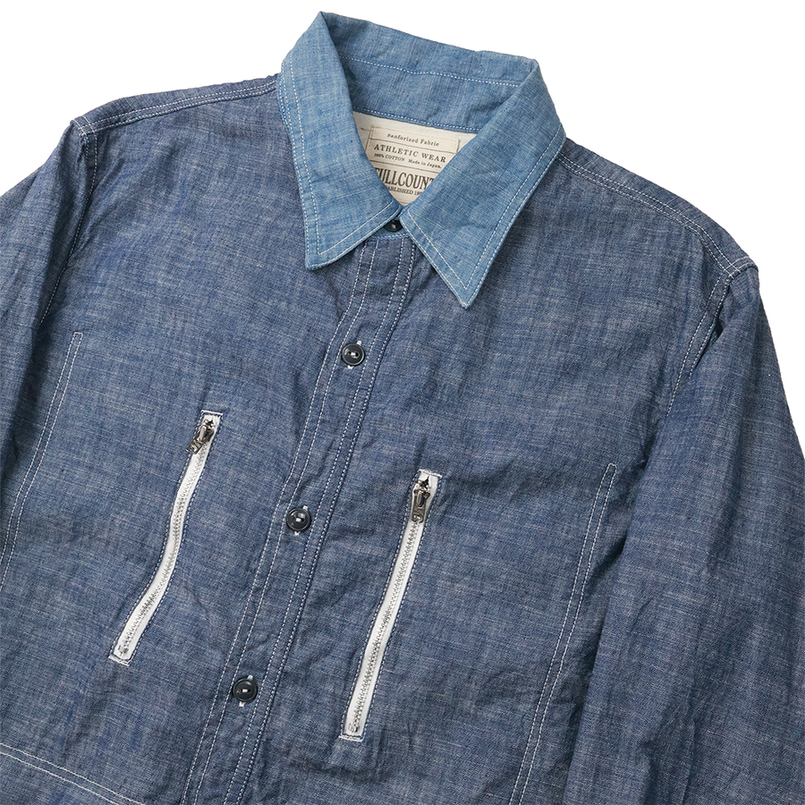 [2026SS] Fu15-Sh-101 Watteau Gathered Ventilated Pocket Shirt