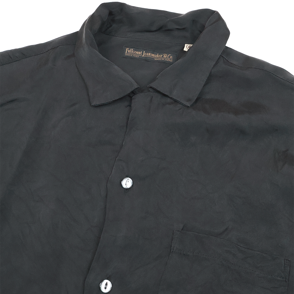 4100-3Fibril Cupra Open Collar S/S Shirt – FULLCOUNT