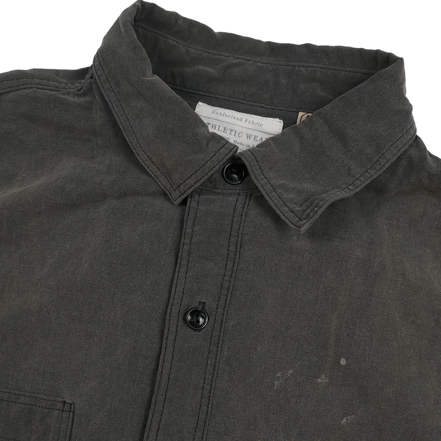 [2026SS] 4091LVE 20’s Black Cotton/Linen Farmers Shirt VE (Vintage Effect)