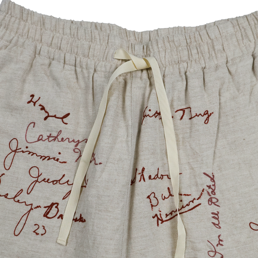 [2026SS] 1143-1 Embroidery Signature Resort Shorts