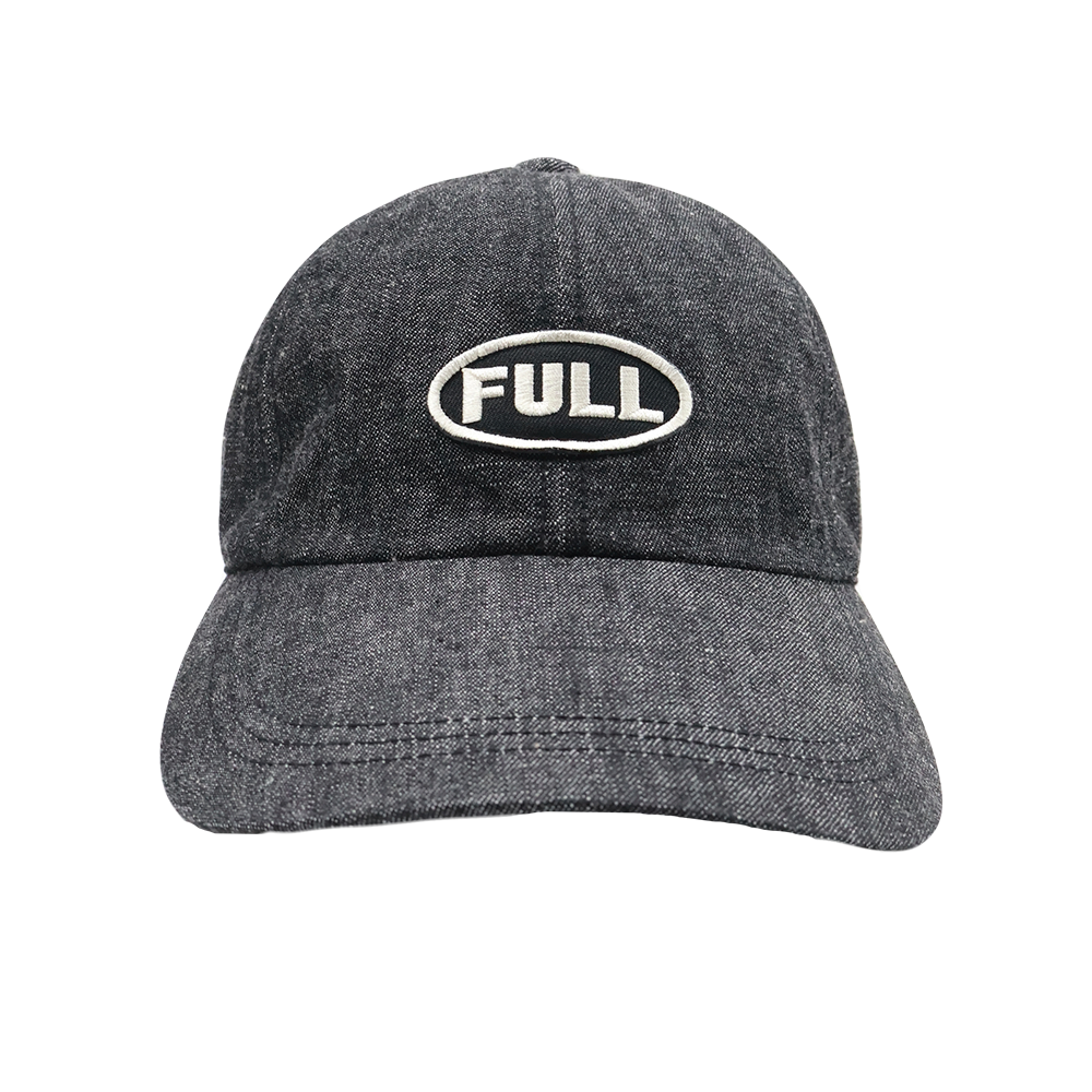 2026SS] 6770-26 Black FULL Wappen Denim Cap – FULLCOUNT